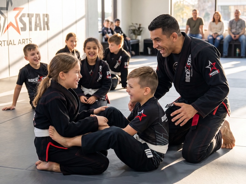Kids Martial Arts class at Rockstar Martial Arts